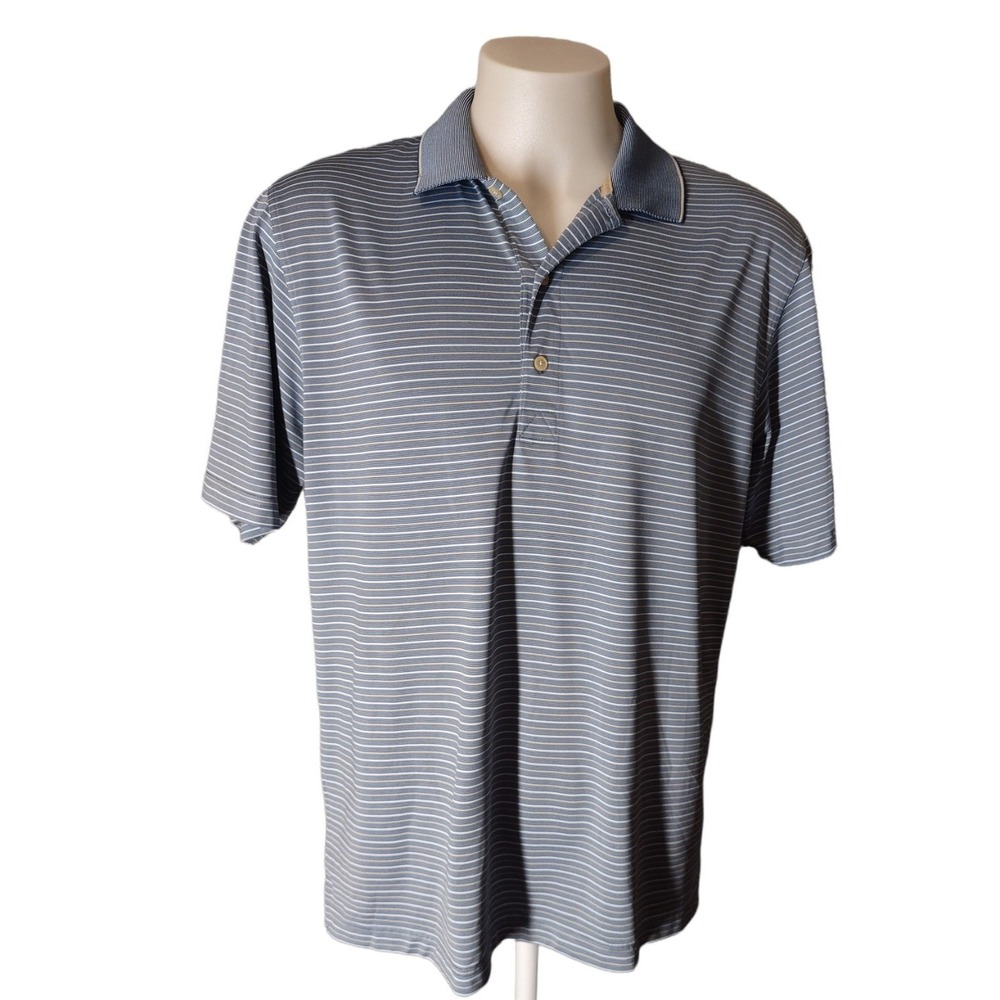 Greg Norman Shirt Men's Large‎ Polo Golf Play Dry Pullover Short Sleeve Collared